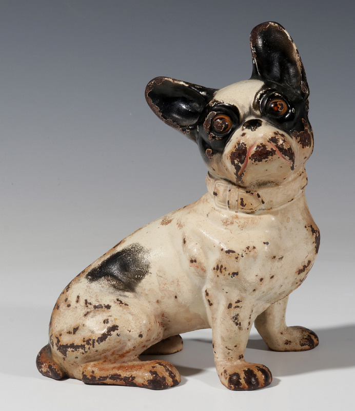 A HUBLEY FRENCH BULLDOG CAST IRON DOOR STOP