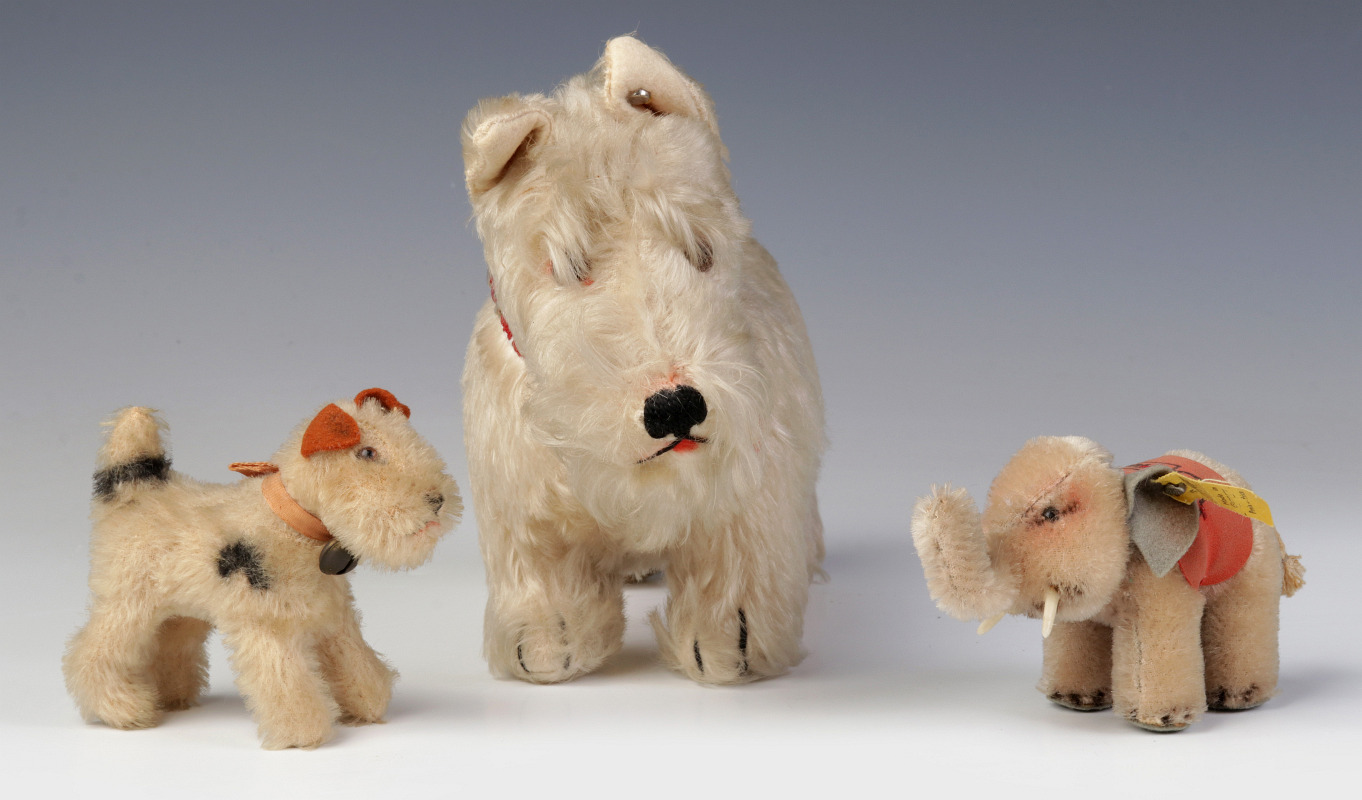 THREE VINTAGE STEIFF ANIMALS. 