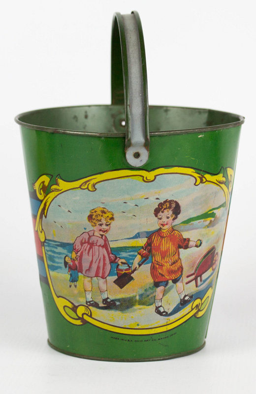 A TOY TIN LITHO SAND PAIL