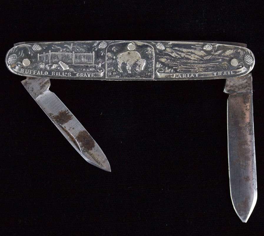 LOOKOUT MOUNTAIN BUFFALO BILL ADVERTISING KNIFE