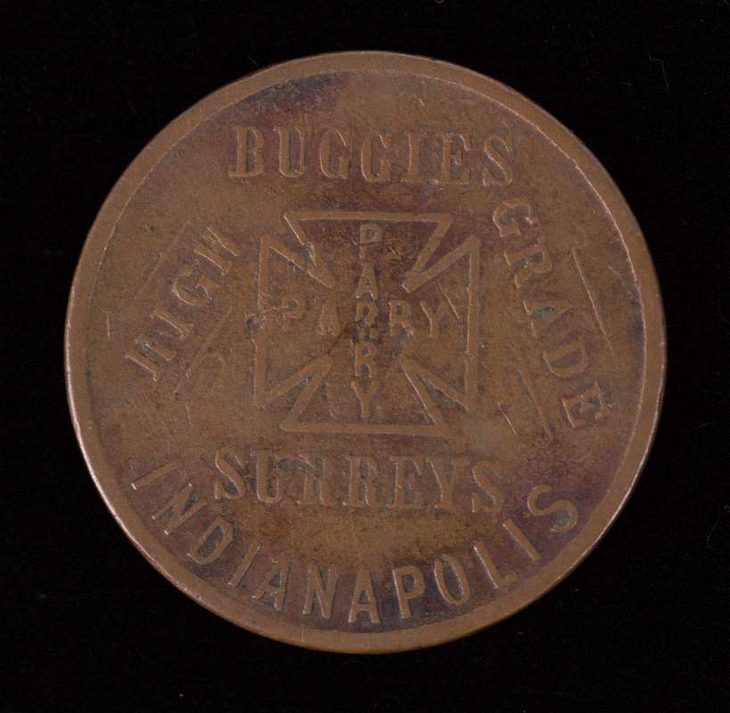 PARRY MFG HIGH GRADE BUGGIES ADVERTISING TOKEN