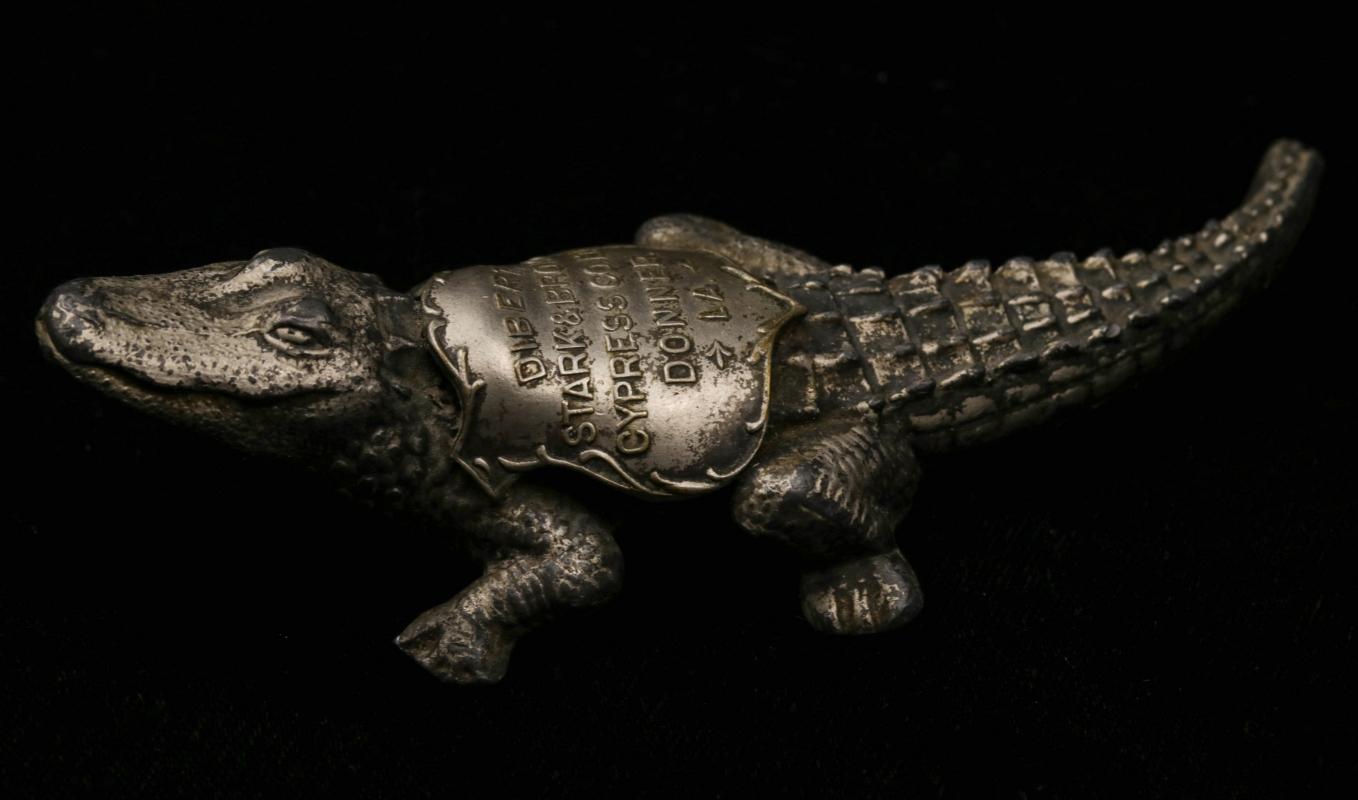 DIBERT & BROWN ADVERTISING ALLIGATOR PAPERWEIGHT