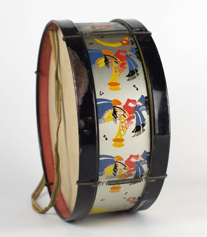 FERN BISEL PEAT (1893-1971) ILLUSTRATED TOY DRUM