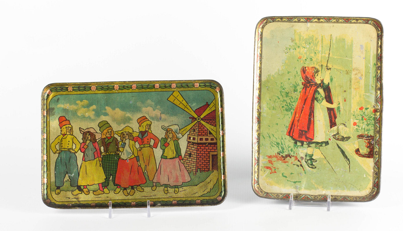 TWO CHILDREN'S TIN LITHO TRAYS