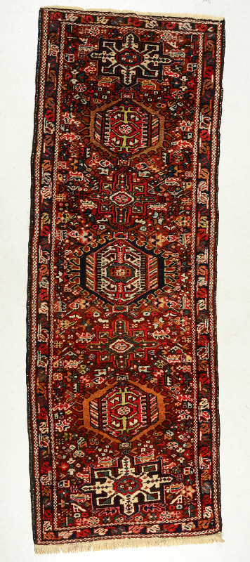 A CAUCASIAN KARABAGH ORIENTAL RUG RUNNER