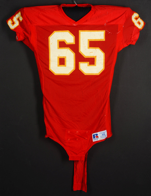 TOM CONDON KANSAS CITY CHIEFS GAME WORN JERSEY