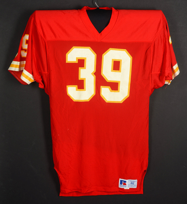 LEONARD GRIFFIN KANSAS CITY CHIEFS GAME WORN JERSEY