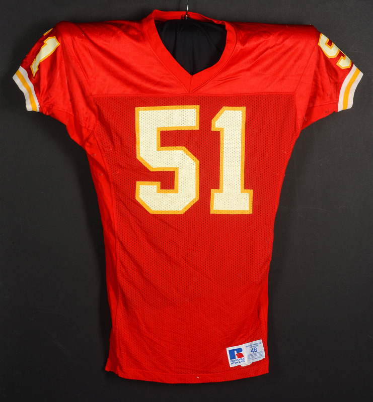 ADAM LINGNER KANSAS CITY CHIEFS GAME WORN JERSEY