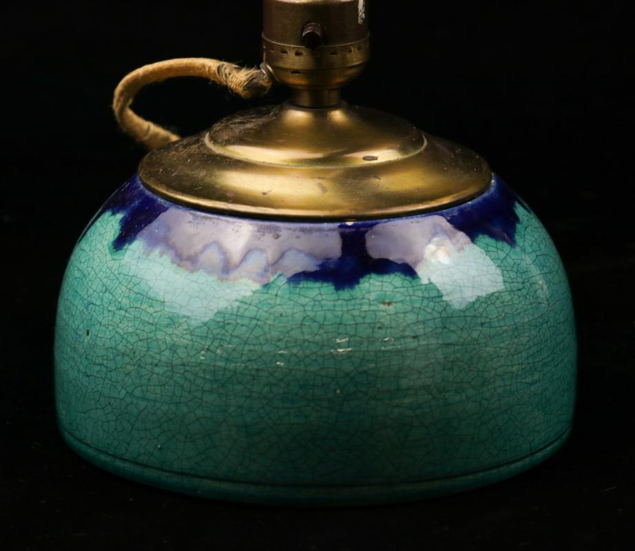 FRENCH ART DECO POTTERY LAMP ATTRIBUTED PRIMAVERA