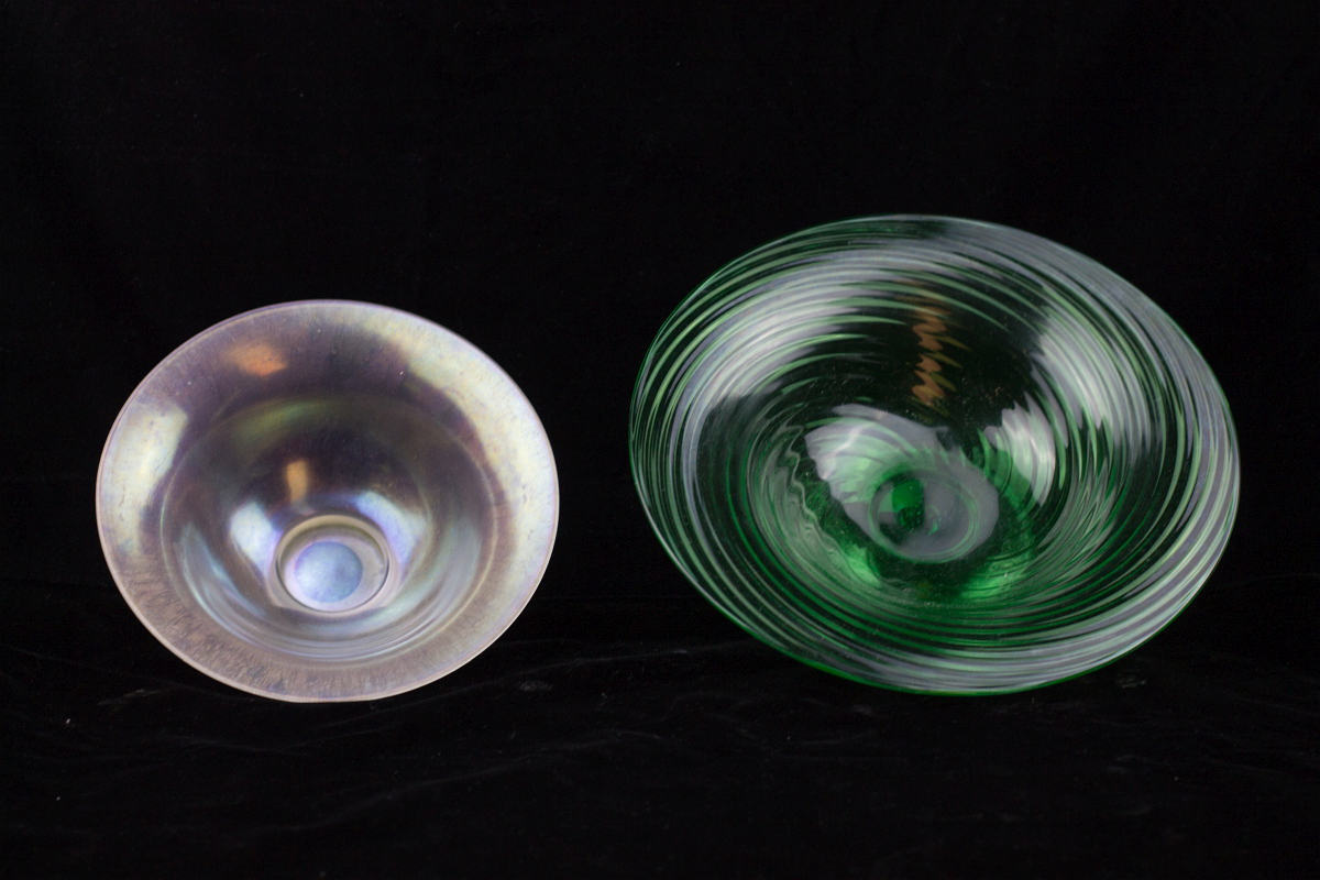 TWO STEUBEN ART GLASS BOWLS