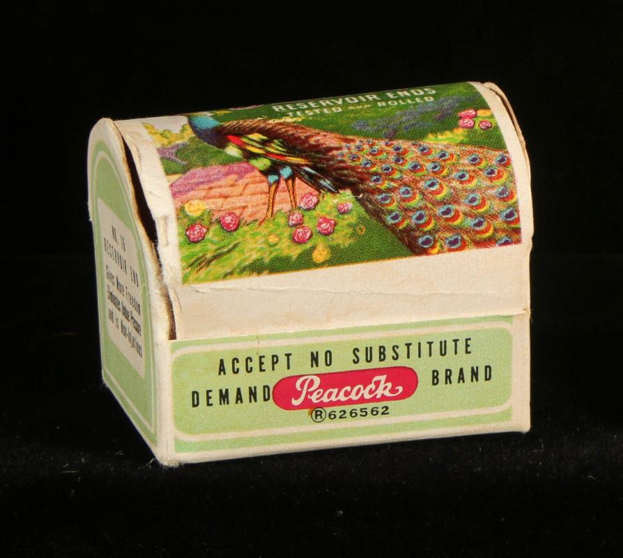 VINTAGE PEACOCK BRAND CONDOMS IN ORIGINAL BOX