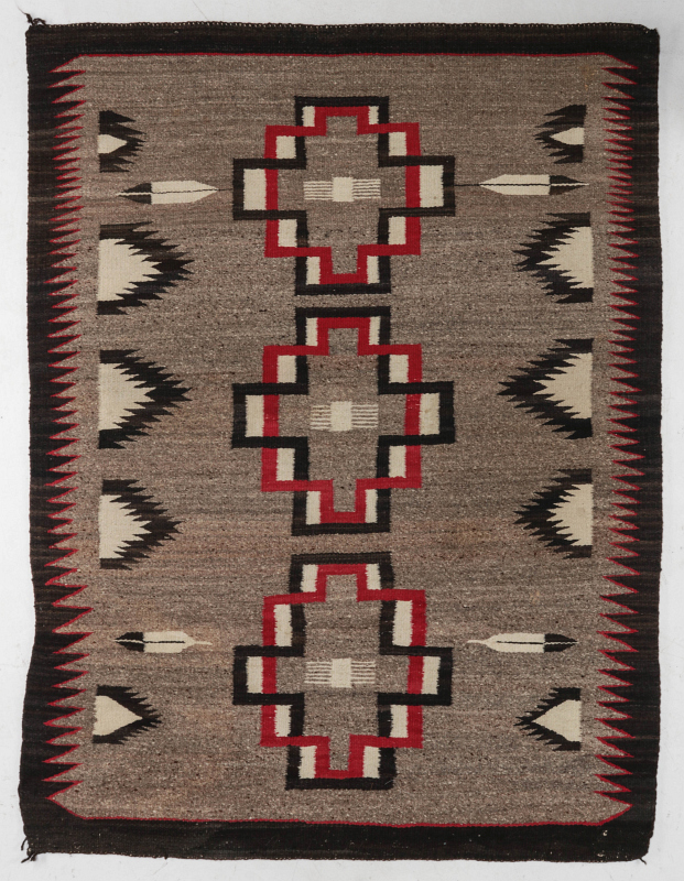 A MID 20TH CENTURY NAVAJO PICTORIAL WEAVING