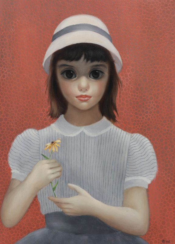 MARGARET KEANE (B. 1927) OIL ON CANVAS 