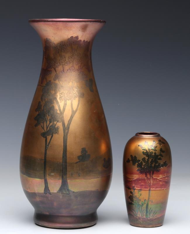 WELLER 'LASA' ART POTTERY VASES