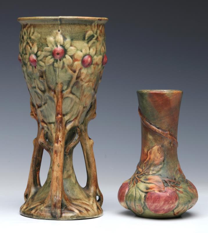 WELLER WOODCRAFT AND BALDIN ART POTTERY VASES