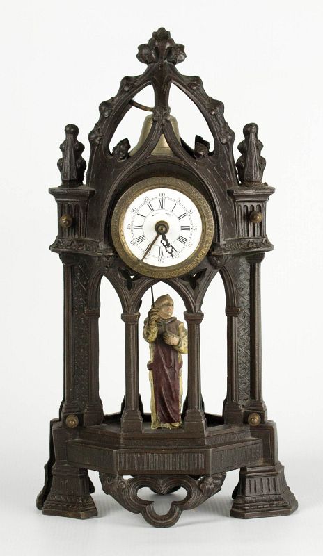 A GERMAN ANIMATED MONK ALARM CLOCK CIRCA 1890