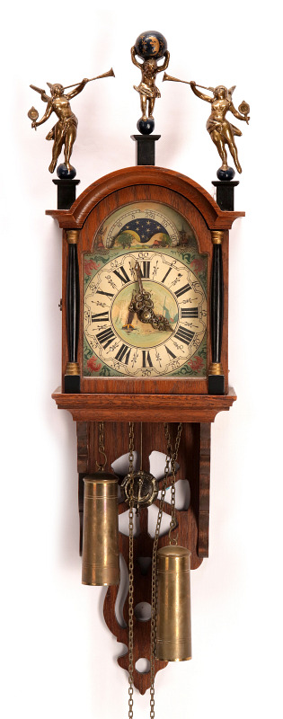 A 20TH C. REPRODUCTION DUTCH FRIESLAND WALL CLOCK 