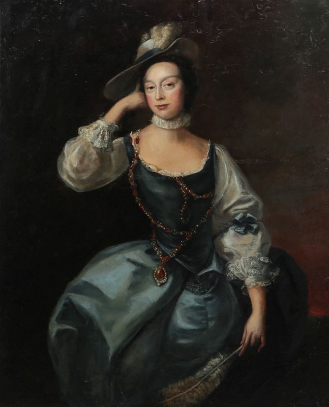 AN 18TH CENTURY PORTRAIT, STYLE OF THOMAS HUDSON