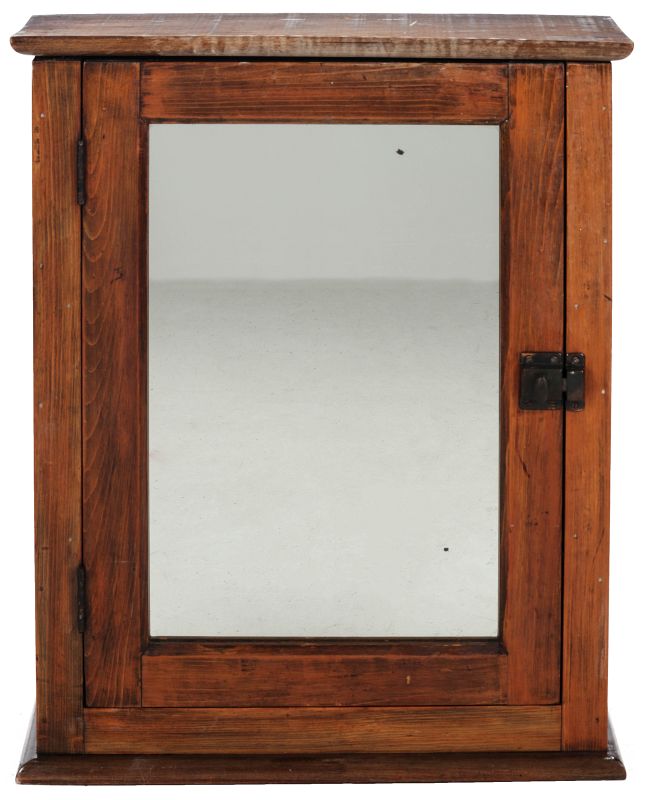 A CIRCA 1900 HANGING CABINET