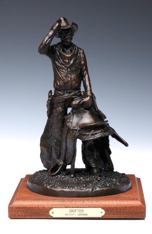 MICHAEL GARMAN (BORN 1938) BRONZE SCULPTURE