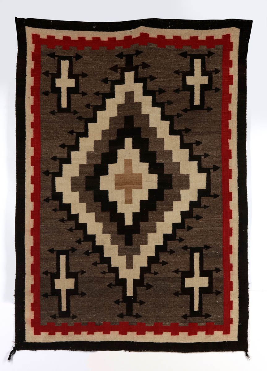 A MID 20TH CENTURY NAVAJO GANADO WEAVING