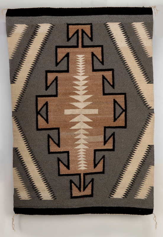 A NAVAJO TWO GREY HILLS WEAVING CIRCA MID 20TH C.