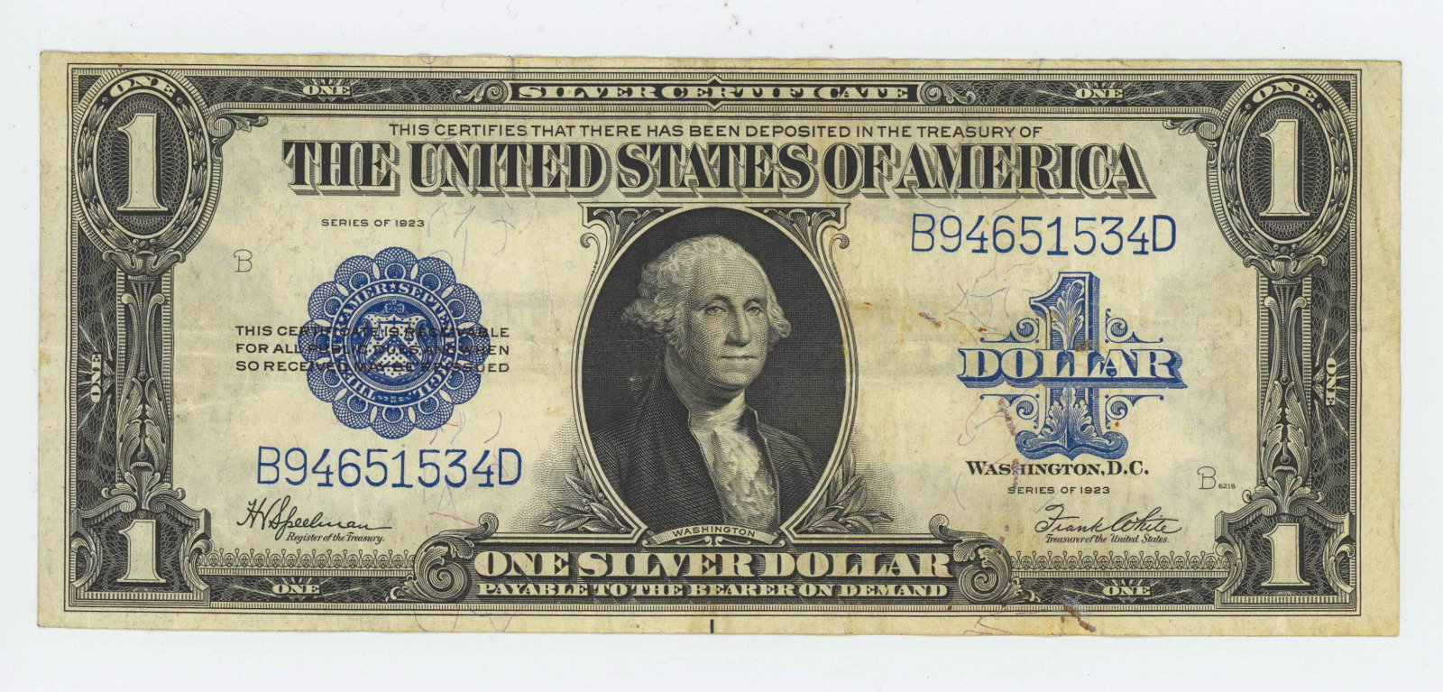 1923 ONE DOLLAR UNITED STATES NOTE