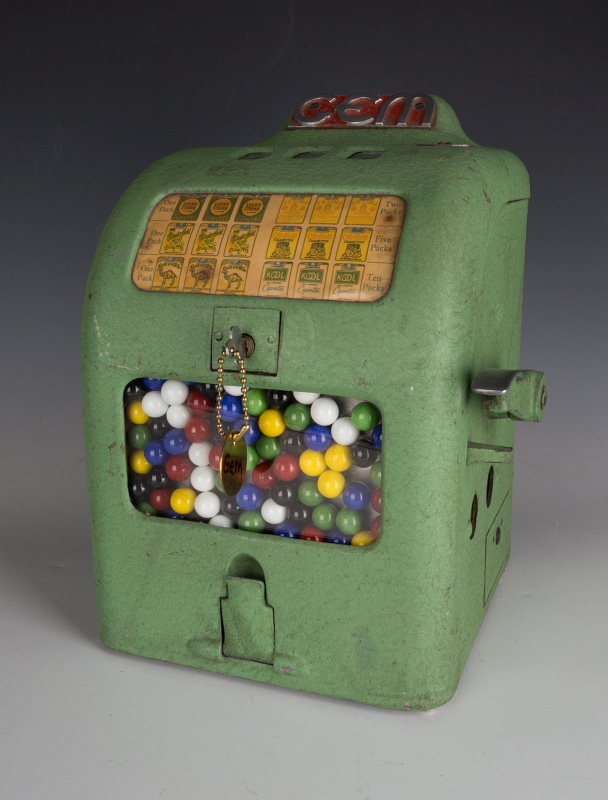 GEM GUMBALL VENDING COIN-OP TRADE STIMULATOR 1936