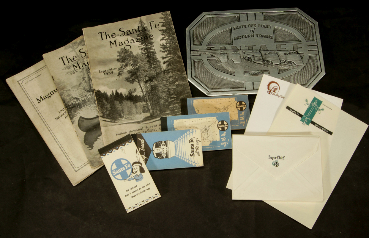 SANTA FE RAILROAD EPHEMERA AND COLLECTIBLES