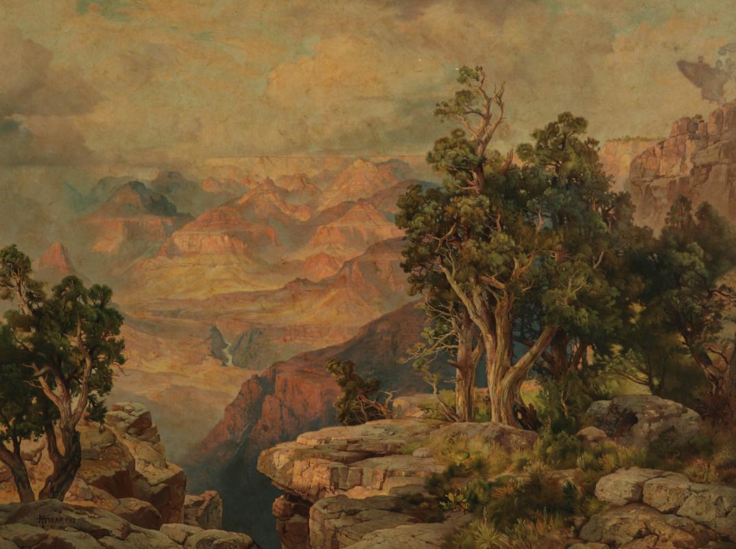 AFTER THOMAS MORAN, GRAND CANYON, CHROMOLITHOGRAPH