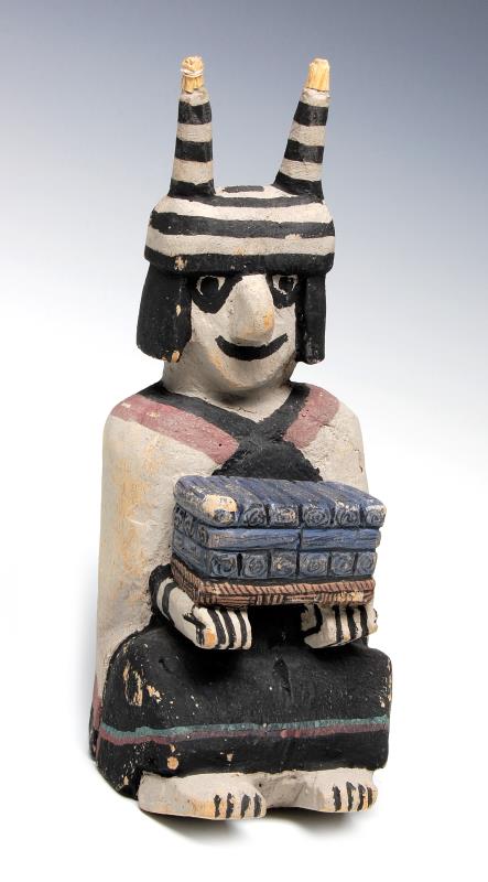 A 20TH C. HANO CLOWN KACHINA DOLL ATTR JIMMY KOOTS