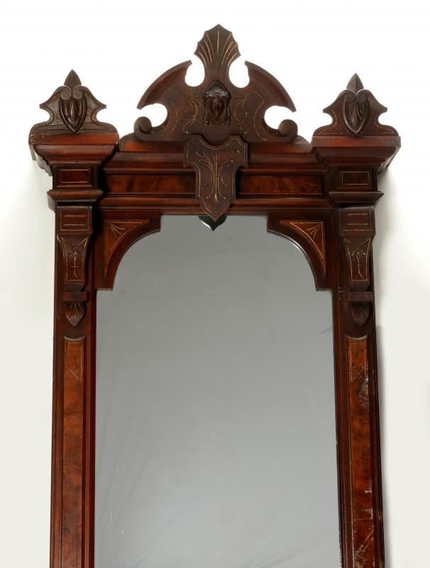 A 19THC AMERICAN, RENAISSANCE REVIVAL PIER MIRROR