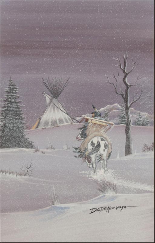 DOC TATE NEVAQUAYA (1932-1996) GOUACHE ON BOARD