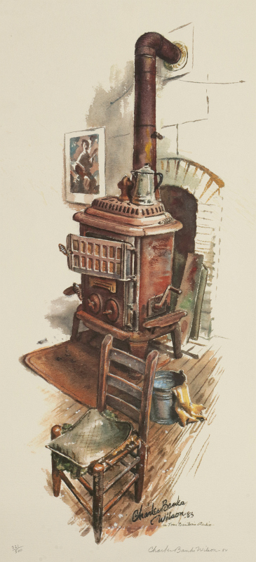 CHARLES BANKS WILSON (1918-2013) SIGNED COLOR LITH