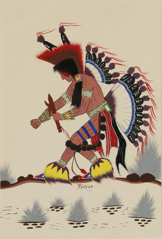 JIM TARTSAH (1934-1984) GOUACHE ON PAPER