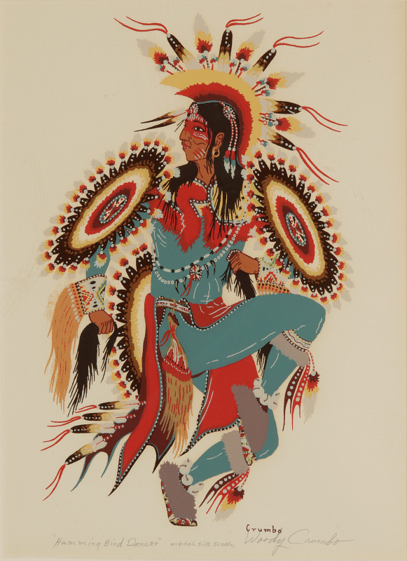 WOODY CRUMBO (1912-1989) PENCIL SIGNED SERIGRAPH
