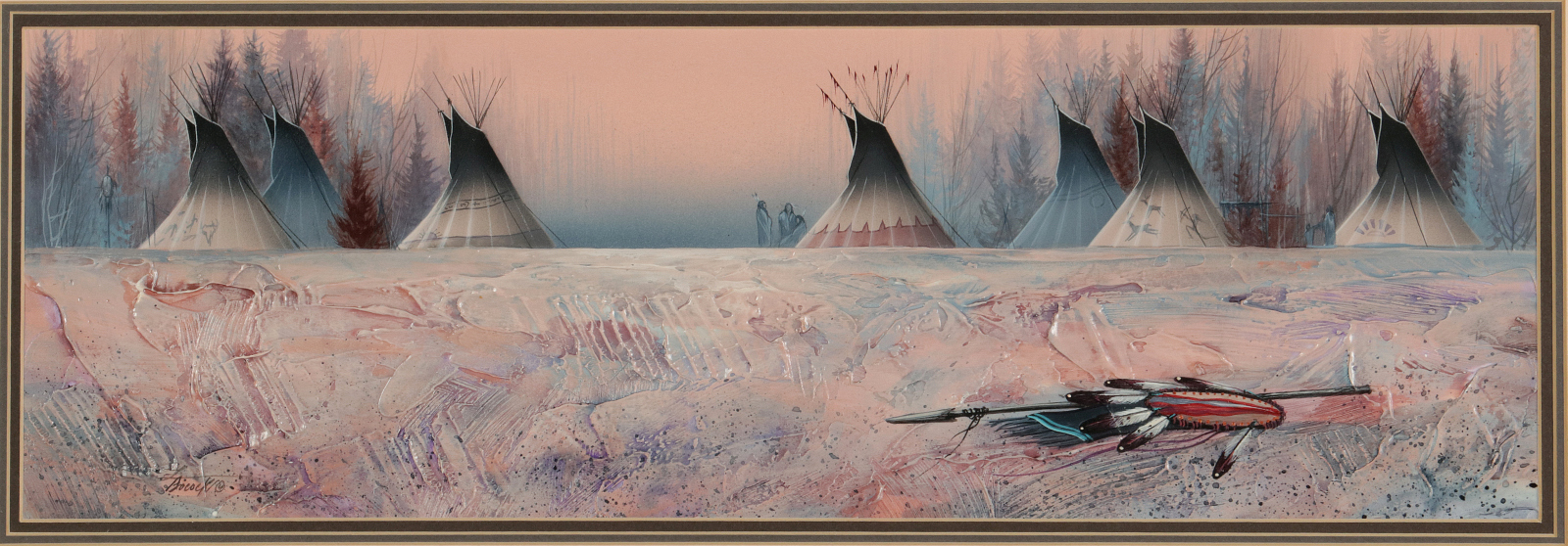 LEE BOCOCK (20th/21st C.) IMPASTO OIL ON BOARD