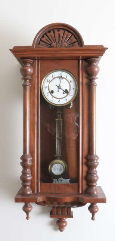 AN ANTIQUE GERMAN REGULATOR WITH RA PENDULUM