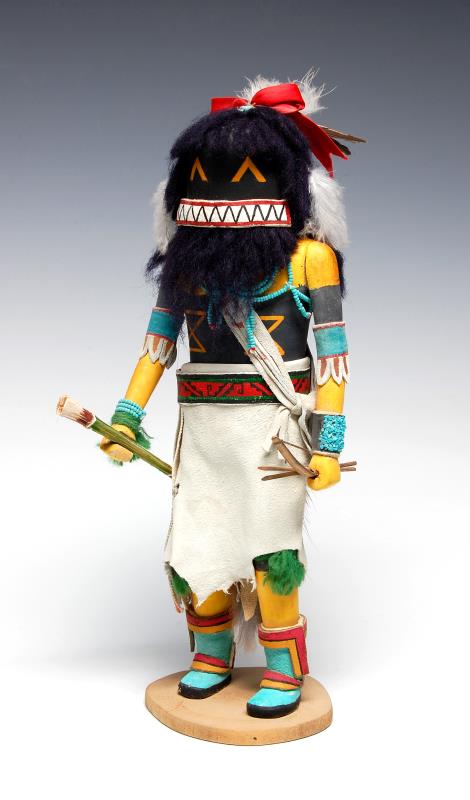 A CONTEMPORARY KACHINA DOLL SIGNED RODNEY BANASHLE