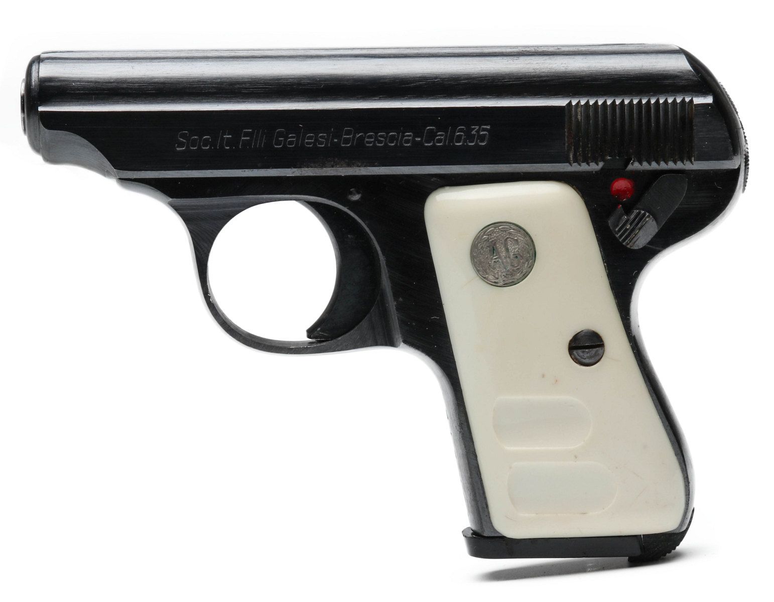 AN ITALIAN .25 CALIBER SEMI-AUTO POCKET PISTOL