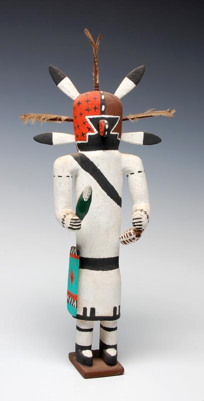 A 20TH CENTURY CORN DANCER KACHINA DOLL