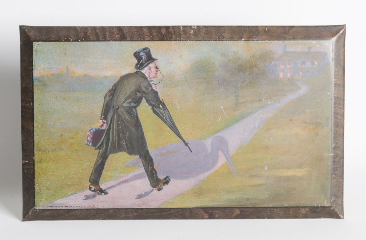 ANHEUSER-BUSCH MALT-NUTRINE ADVERTISING SIGN