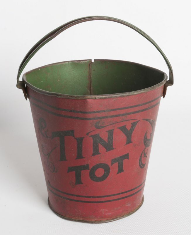 A 'TINY TOT' VICTORIAN TIN LITHO SAND PAIL