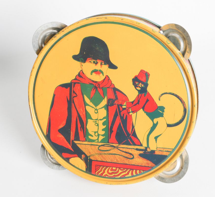 AN EARLY CHEIN TIN LITHO TAMBORINE