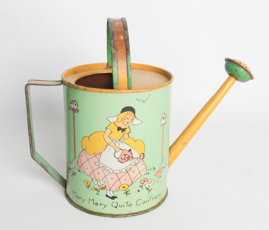OHIO ART CHILD'S TIN LITHO TIN LITHO WATERING CAN
