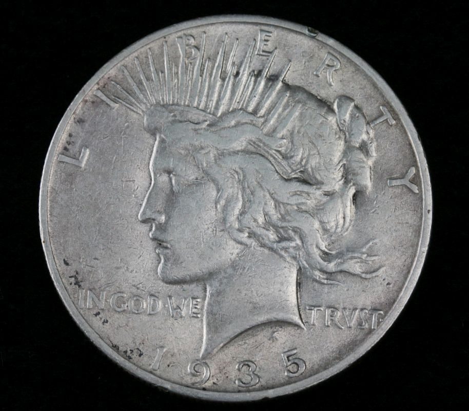 1935 S PEACE SILVER DOLLAR