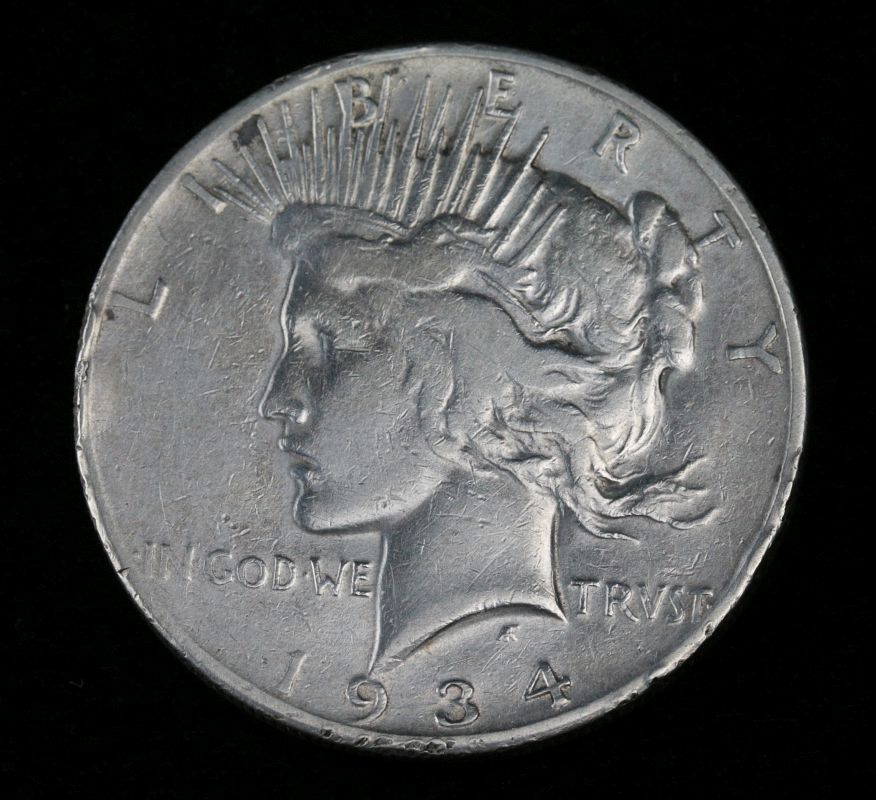 1934 S PEACE SILVER DOLLAR