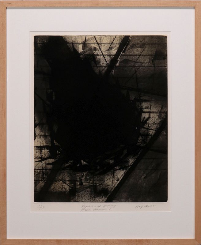 HUGH MERRILL (1949-) PENCIL SIGNED ETCHING