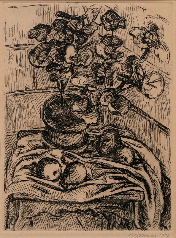 WILBUR NIEWALD (BORN 1925) PENCIL SIGNED ETCHING