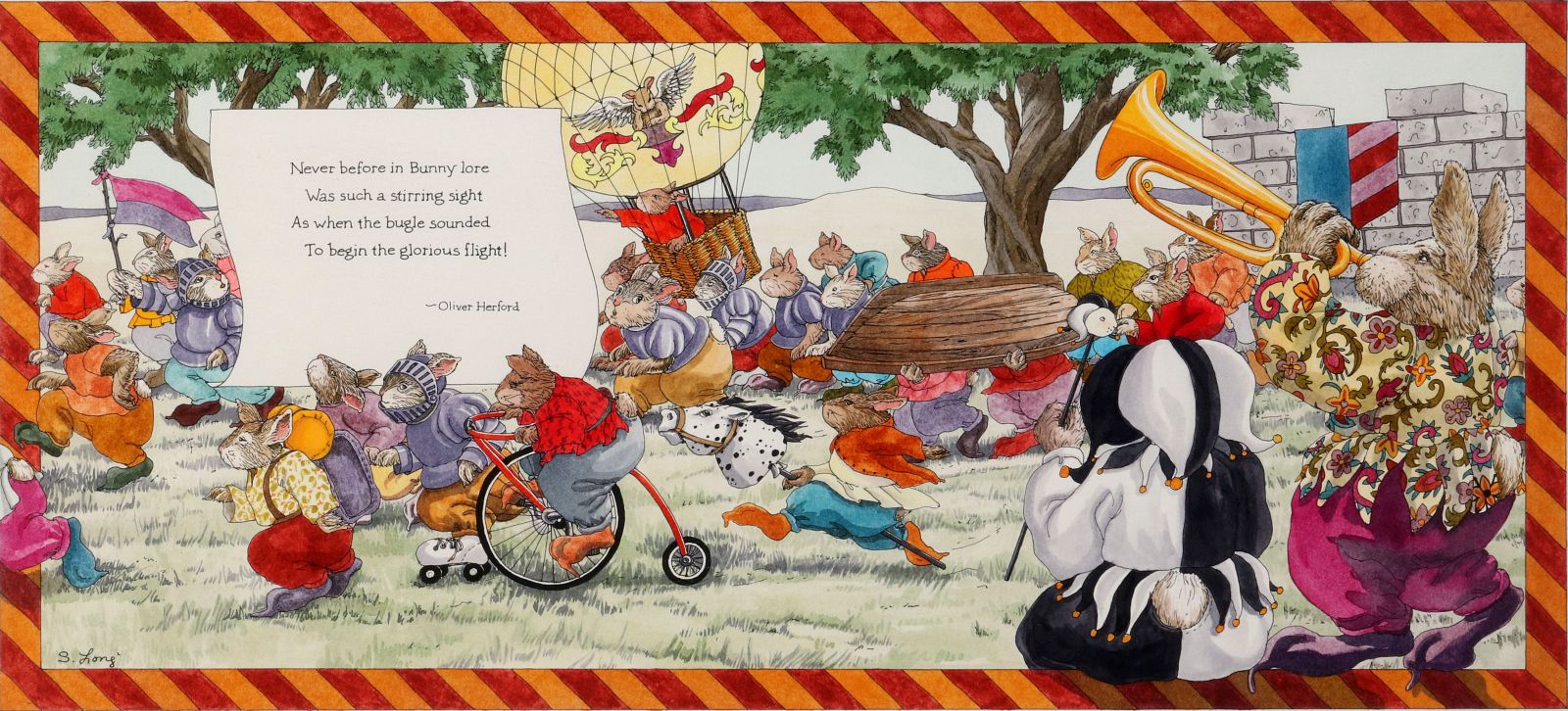 SYLVIA LONG (BORN 1948) MIXED MEDIA ILLUSTRATION